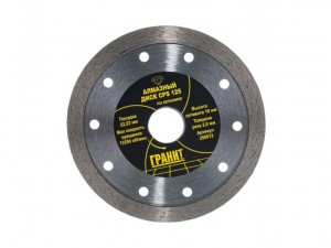 Алмазный диск по керамике CPS Гранит d=125х10х22,2мм 250812 - фото 1